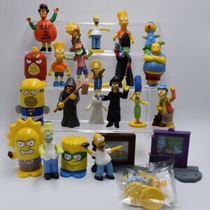 Vintage Simpsons Mixed Figures Toy PVC Figures Lot of 24 Pieces